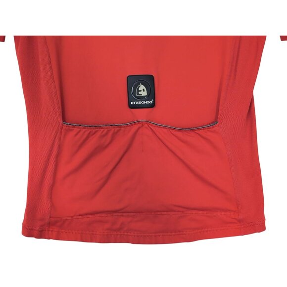 Etxeondo Cycling Jersey Womens M Orange Short Sleeve Half Zip Pockets Road Bike - Picture 4 of 11
